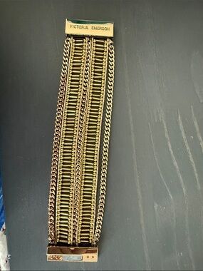 Victoria Emerson Rose Gold Multi-Row Chain Bracelet
